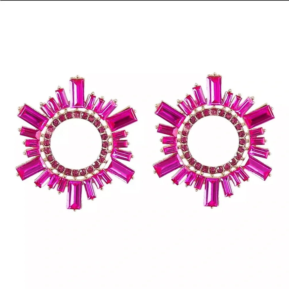 Medium sized Pink Amina Style Earrings